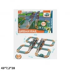 Автотрек BabyToys 888-61 с машинкой музыка свет батарейки