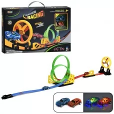 Автотрек BabyToys D663-603 140см с 2 машинками и светом