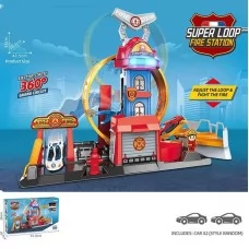 Автотрек BabyToys E 7023 с 2 машинками, звуками и подсветкой