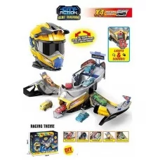 Автотрек BabyToys SK 637 SA со звуком и подсветкой, 4 машинки