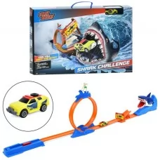 Автотрек BabyToys SS056 с машинкой, поворот 360 градусов, 12 деталей