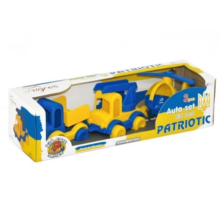 Набор авто Kid cars патриотический 3 шт Tigres 39996
