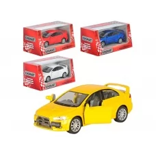 Машинка інерційна металева Mitsubishi Lancer Evolution X, 12 см, відкриваються двері, Kinsmart KT5329W