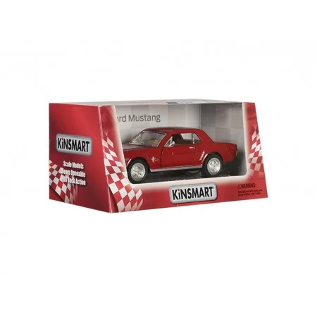 Машинка інерційна металева Ford Mustang 1964, KT5351W, 12,5 см, відчиняються двері, Kinsmart Машинка інерційна металева Ford Mustang 1964, KT5351W, 12,5 см, відчиняються двері, Kinsmart