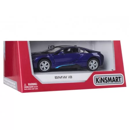 Машинка металлическая инерционная BMW i8 Kinsmart KT 5379 WA Машинка металлическая инерционная BMW i8 Kinsmart KT 5379 WA