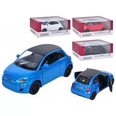 Машинка металлическая инерционная Fiat 500e Kinsmart KT5440W Машинка металлическая инерционная Fiat 500e Kinsmart KT5440W