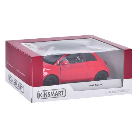 Машинка металлическая инерционная Fiat 500e Kinsmart KT5440W