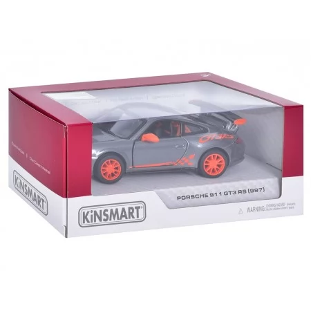 Машинка инерционная металлическая Porsche KT5453W, 13 см, открываются двери, Kinsmart