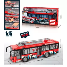 Автобус JS121 інерція, тролейбус 28см, 1:16, звідчиняються двері, вук, світло, гумові колеса, на бат(табл), в кор-ці, 32,5-14,5-9см Автобус JS121 інерція, тролейбус 28см, 1:16, звідчиняються двері, вук, світло, гумові колеса, на бат(табл), в кор-ці, 32,5-14,5-9см