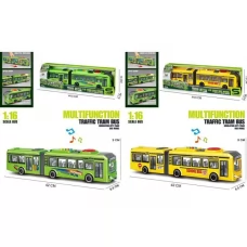 Автобус JS163-63D инерция, 40см, 1:16, открывается дверь, звук, свет, резиновые колеса, 2 вида, на бат(табл), в кор-ке, 43,5-13-8,5см