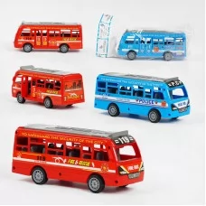 Инерционный автобус BabyToy XY 331-09 с открывающимися дверями
