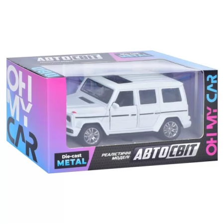 Джип AS-2458 АвтоСвіт, 1:32-38, металл, инер-я, 11,5см, резин.колеса, двери открыв, 3вида/микс цветов, в кор-ке