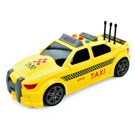 Машина JS124DE таксі, 24,5 см, 1:16, звук, світло, 2 кольори, на бат-ці (табл), в кор-ці Машина JS124DE таксі, 24,5 см, 1:16, звук, світло, 2 кольори, на бат-ці (табл), в кор-ці
