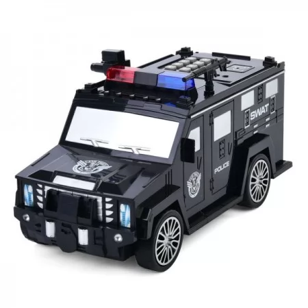 Машина WF-3018 26см, поліція, сейф з кодом, затягує купюри, звук, світло, 2 кольори, на бат-ці, в кор-ці, 28,5-15-13,5