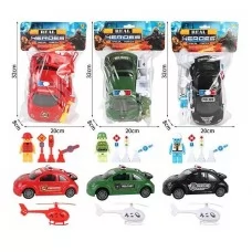 Инерционная машинка BabyToys 77672 с дорожными знаками Инерционная машинка BabyToys 77672 с дорожными знаками
