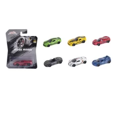 Машинка BE6890-6 метал, 1:64, 7,5см, 6 видів, на листі, 11,5-14,5-3,5см