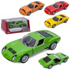 Машинка KT5390W мет., 1:34, відчиняються двері, гумові колеса, 4 кольори, кор., 16-7-8 см