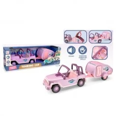 Машинка для куклы BabyToys SS113A со звуком и прицепом 37см Машинка для куклы BabyToys SS113A со звуком и прицепом 37см