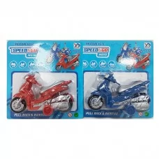 Инерционный мотоцикл BabyToys XD67A 16см 2 цвета