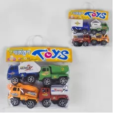 Набор машинок BabyToys 9922 инерционные 4 штуки разные цвета