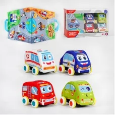 Набор машинок BabyToys HE 0219 с инерцией 4 шт