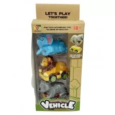 Набор машинок BabyToys 2688 инерционный с платформой