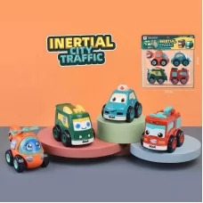 Набір машин BabyToys 680 A міський транспорт інерційні 4 шт Набір машин BabyToys 680 A міський транспорт інерційні 4 шт