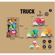 Набор инерционных машинок BabyToys 904-2, 3 штуки