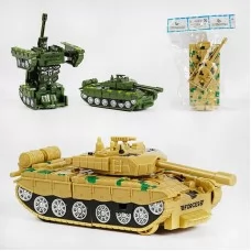 Танк-трансформер BabyToys XY 778-3 инерционный 2 цвета