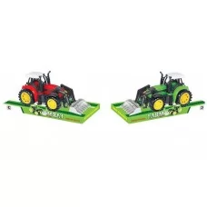 Трактор 1216-3 A 2 види, довжина 24 см, інерція, навісне обладнання, рухомі деталі, пластикові колеса, в слюді