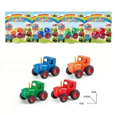 Инерционный трактор BabyToys 47931 синий 4 цвета