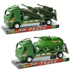 Дитячий причіп BabyToys 614-618 інерційний військовий