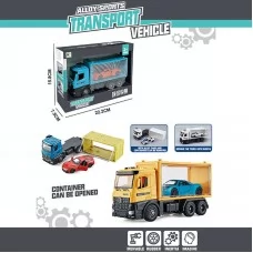 Инерционный трейлер BabyToys G 712 с открывающимся контейнером