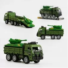 Інерційна вантажівка і танк BabyToys 102 військова техніка