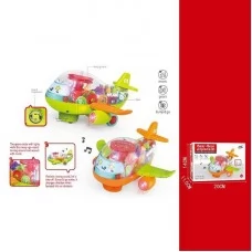 Детский самолет BabyToys 657 B со звуком и подсветкой Детский самолет BabyToys 657 B со звуком и подсветкой