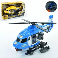 Вертолет JS128-JS128B 29см, 1:16, звук, свет, подвижные детали, 2 цвета, на бат(табл), в кор-ке