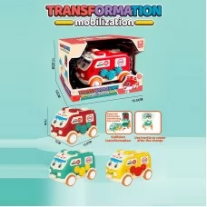 Машина-трансформер BabyToys 8606 пластиковая 3 цвета
