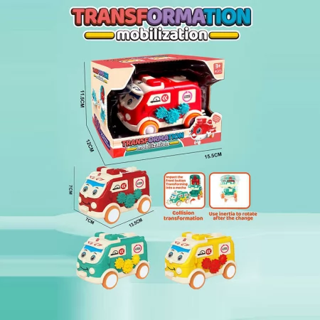 Машина-трансформер BabyToys 8606 пластиковая 3 цвета