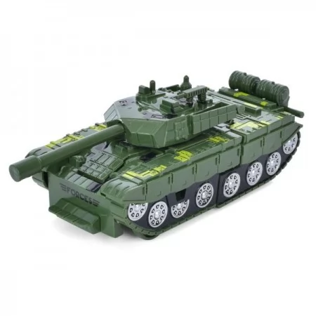 Танк 778-2-5 трансформер,инерция,вращ,башня, 2вида(2 цвета) в кор-ке