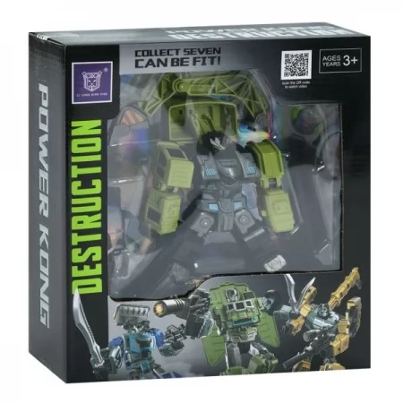 Трансформер робот экскаватор LJ1672D 17см для мальчика