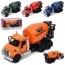 Бетономішалка KT11001W інерція, метал, 14,5см, 1:66, відчиняються двері, гумові колеса, рухлива деталь, 4 кольори, в коробці, 16-9-7,5см