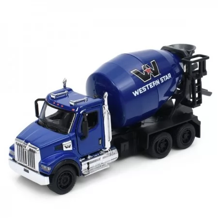 Бетономішалка KT11001W інерція, метал, 14,5см, 1:66, відчиняються двері, гумові колеса, рухлива деталь, 4 кольори, в коробці, 16-9-7,5см