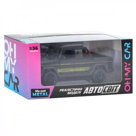 Джип AS-2964 АвтоСвіт, 1:36, металл, инерция, 12см, открываются двери, резиновые колеса, 2види по 2 цвета, в коробке, 15,5-7-7см