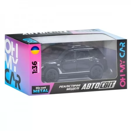 Джип AS-2965 АвтоСвіт, 1:36, металл, инерция, 12см, от, гумові колеса, 2види по 2 кольори, в коробці, 15,5-7-7см