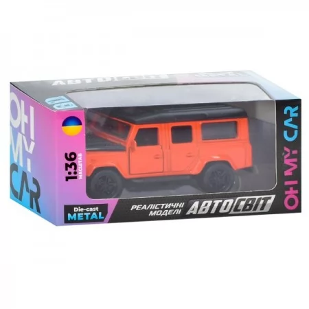 Джип AS-2970 АвтоСвіт, 1:36, метал, інерція, 12см, відчиняються двері, гумові колеса, 2види по 2 кольори, в коробці, 15,5-7-7см Джип AS-2970 АвтоСвіт, 1:36, метал, інерція, 12см, відчиняються двері, гумові колеса, 2види по 2 кольори, в коробці, 15,5-7-7см