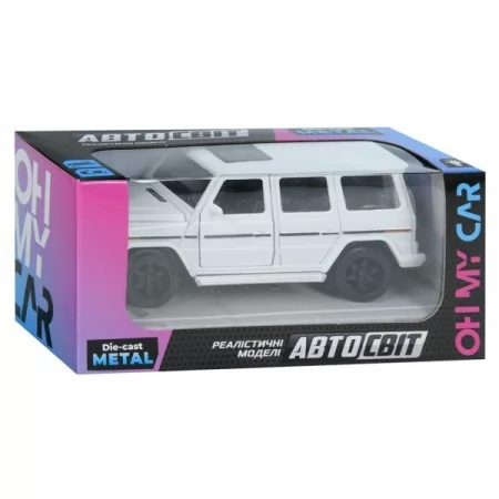 Джип AS-3147 АвтоСвіт, 1:32-38,метал, інерц, 13см, звук,світло,відчиняються двері/багажник/капот,гумові колеса,3кольори, бат(табл), в кор-ці