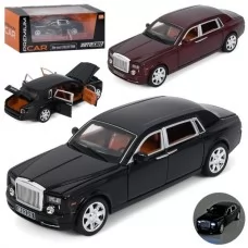 Машина AP-1701 АвтоСвіт, 1.24, метал, інерційна, 20см, відкриваються двері/багажник/капот, звук, світло, гумові колеса, 2 кольори, на батарейках (таб), в коробці