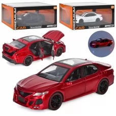 Машина AP-1787 АвтоСвіт, метал, інерційна, 1:24, 20см, звук, світло, двері відкриваються, гумові колеса, 3 кольори, на батарейках-таб, в коробці
