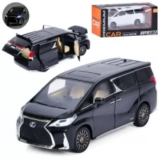Машина AP-2010 АвтоСвіт,1:24, метал,інерц, 21см, звук,світло,відчиняються двері/багажник/капот, гумові колеса,2кольори,бат(табл),в кор-ці