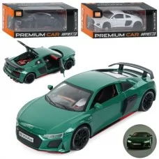 Машина AP-2017 АвтоСвіт, 1:24, метал, інерц, 20см, звук, світло, відчиняються двері/капот/багажник, гумові колеса, 3 кольори, бат(табл)